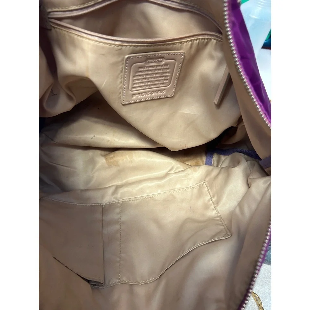 Coach legacy weekend east west‎ zip Tote Bag purse